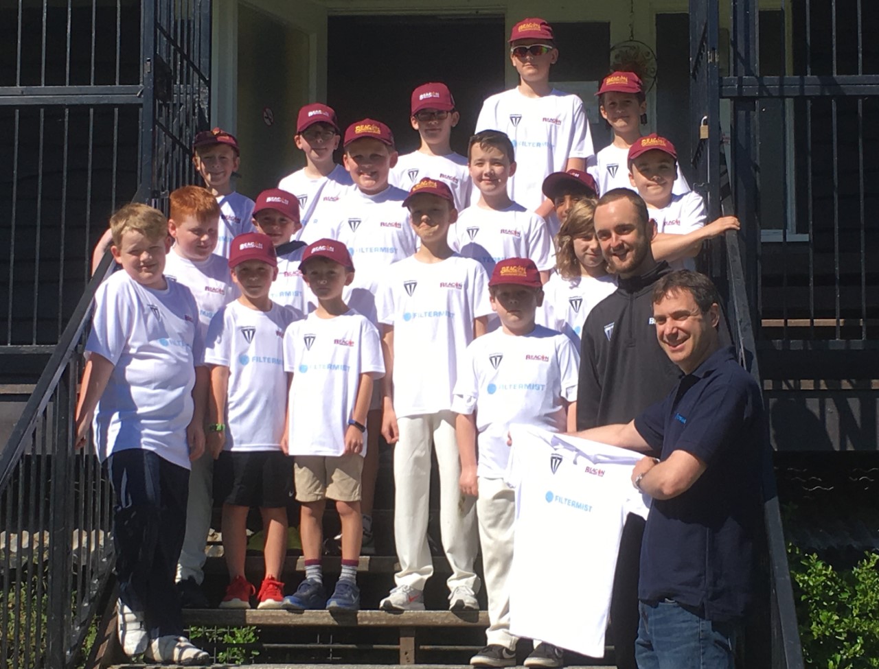 Under 11 Sparks squad is bowled over by support from Filtermist